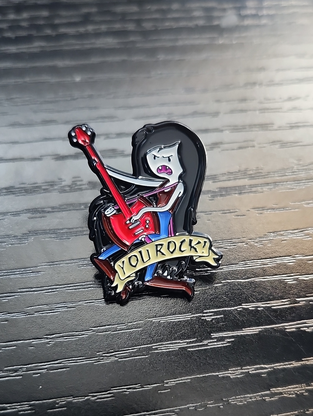 Adventure Time Inspired Enamel Pin - 'You Rock!'